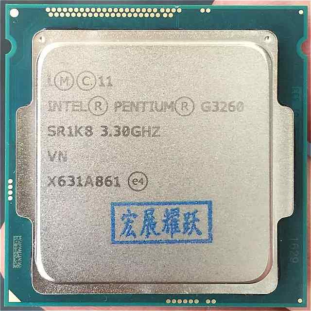 インテル プロセッサ プロセッサ G3260 LGA1150 22 ナノメートル デュアル コア 100% デスクトップ プロセッサ
