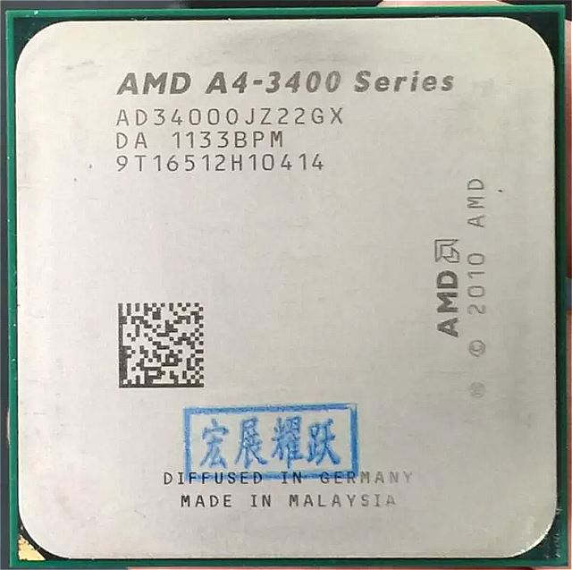 AMD A4-Series A4-3400 A4 3400 デュアル コア cpu 100% デスクトップ プロセッサ 100% デスクトップ プロセッサ