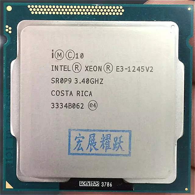 インテル xeon プロセッサ E3-1245 V2 E3 1245 V2 PC コンピュータ デスクトップ cpu クアッドコア プロセッサ LGA1155 デスクトップ cpu