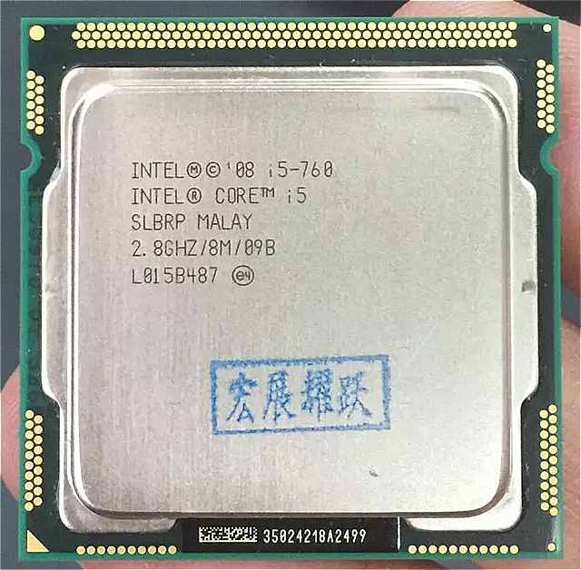 インテル Core i5-760 プロセッサ (8 メートルキャッシュ 2.80 ギガヘルツ) LGA1156 デスクトップ CPU 100 デスクトップ プロセッサ