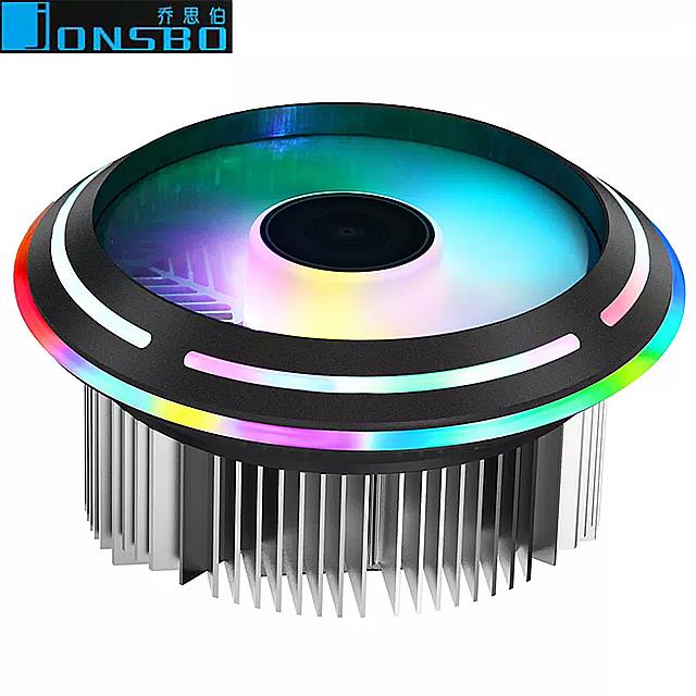 jonsbo CR-901 12センチメートル直径外輪デザイン-colorschangingストリーミングcpu クーラー led rgb ファン ラジエーター インテル lga 115X amd