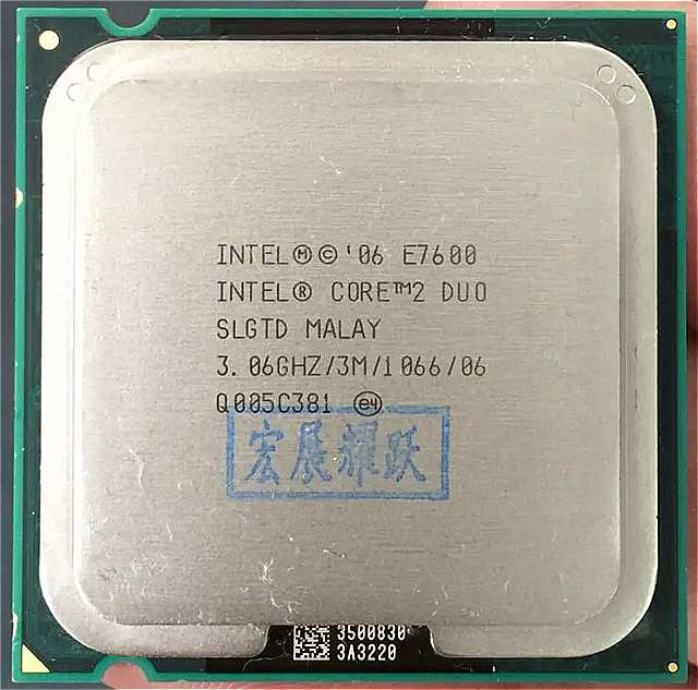 E7600 デスクトップ インテル コア 2 デュオE7600 3.06ghz 3 メガバイト/1066 lga 775 scrattered個