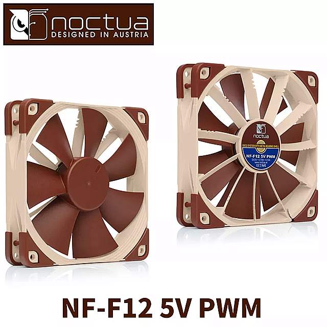 Noctua NF-NF-F12 5V PWM PWM 120 ミリメートル CPU または ラジエーター 冷却 ファン コンピュータ ケース CPU ヒートシンク クーラー 低ノイズ ファン 2