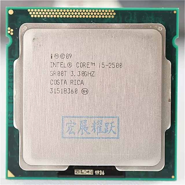 インテル コア i5-2500 i5 2500 クアッドコア cpu lga 1155 PC コンピュータ デスクトップ cpu 100% デスクトップ プロセッサ