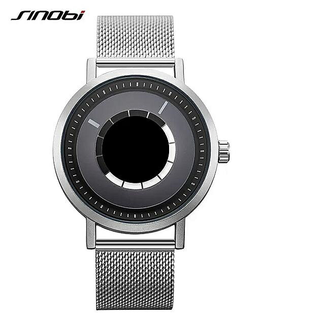 トヌビ- クリエイティブ な 男性用 時計 クォーツ ステンレス 鋼 男性用 0