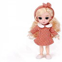 16センチメートルbjd 人形 1/12 13ジョイントファッションプラスチック 人形 スカート 服 靴櫛ベビー メイク アップアップ おもちゃ 女の子 のため...
