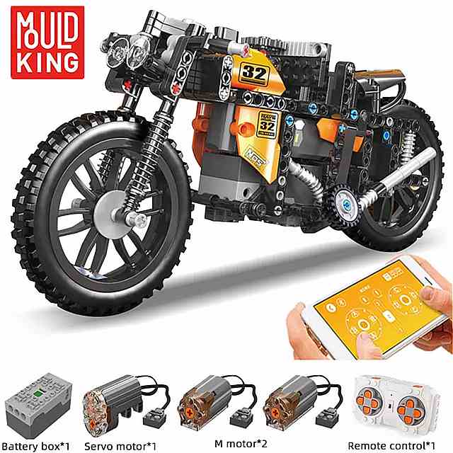 市のハイテクrcカー2.4グラムモータ電源appリモコンmoc ビルディング ブロック のオートバイモデルの 子供 の おもちゃ ボーイフレンドの プレゼントに！ 用