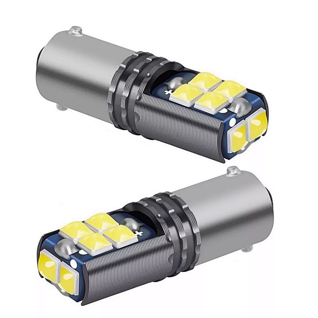 車内 用 超高輝度 LED 電球 駐車場 ランプ 白 赤 黄色 クリスタル 青 12v t11 233 363 ba9s 2個