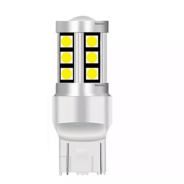 1個2019T20 7443 W21 5ワット3030 LED 車 テール ブレーキ 電球 ターン シグナル ランプ デイタイム ランニング ライト 赤白 アンバー イエロー