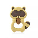 アライグマの形をした シリコン 歯がため リング 1ピース 柔らかい ビーズ 赤ちゃん の おもちゃ ネックレス アクセサリー 子供 の噛む おもちゃ(4)