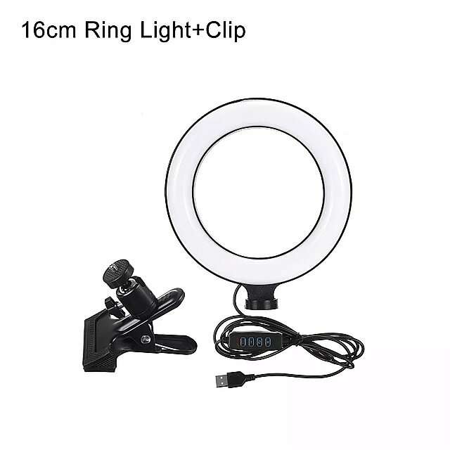 26センチメートルprotable selfie リング ライト youtubeのライブストリーミング スタジオ ビデオ led調光可能な 写真 撮影 の照明 USB ケーブル