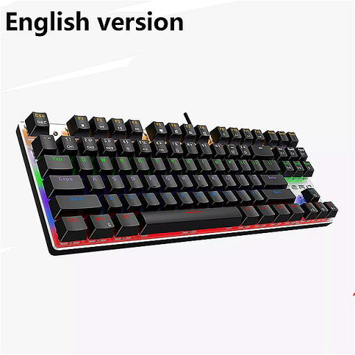 有線 ゲーミング メカニカル キーボード スイッチ 87 / 104keys ゲーマー ラップトップ コンピューター用 アンチ ゴースト 英語 LED バックライト LED 有線 ゲーミング メカニカル キーボード スイッチ 87 / 104keys ゲーマー ラップトップ コンピューター用 アンチ ゴースト 英語 LED バックライト LED
