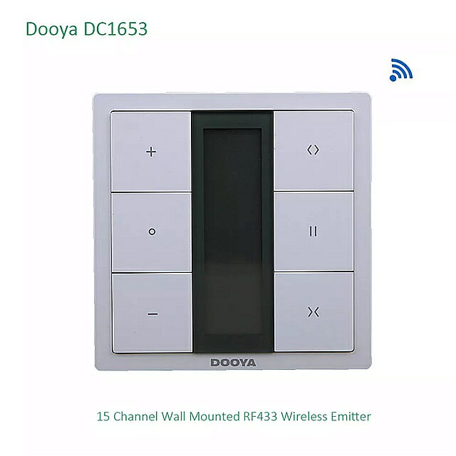 Dooya DC1653 壁 スイッチ 、 15 チャンネルエミッタリモート電気 カーテン モーター 、 カーテン アクセサリー 、 KT320E ため/DT52E