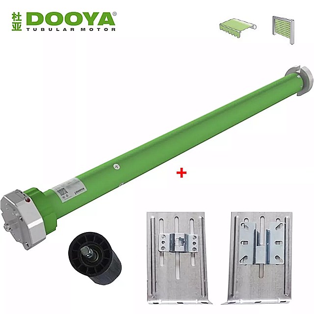 Dooya DM45M 50/12 + 壁マウント ブラケット の内側instal、 ローリング シャッター 用のドア/オーニング、手動制御 + Rf433制御、80ミリメートル チューブ