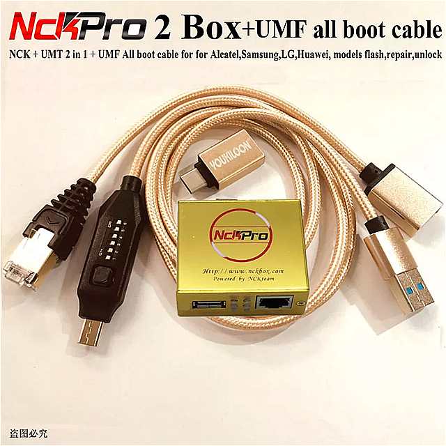 2020 nck プロボックス nck Pro2 ボックス + umf すべてブート ケーブル (nck + umt 2 in1)