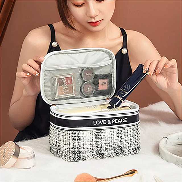 Xiaomi raxiangfeng 女性 用 化粧 バッグ 大容量 ウォッシュ スキンケア 製品 オーガナイザー ポータブル メイク バッグ