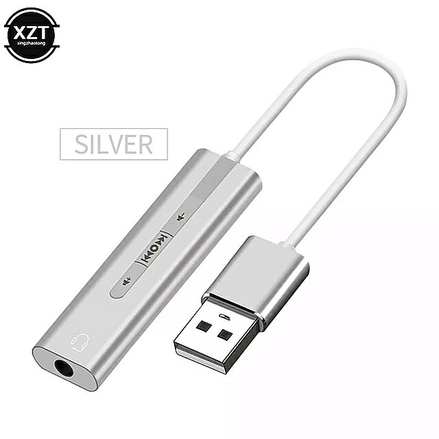 2 in 1 サウンド カード 7.1チャンネル usb 2.0 ミニ ジャック 3.5mm サウンド アダプタ ラップトップ ヘッド セット…