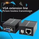 マルチメディア ネットワーク ケーブル 1個 1つのrj45 cat 5e/6 vga 信号 エクステンダー フル 1080p 3dリピーター