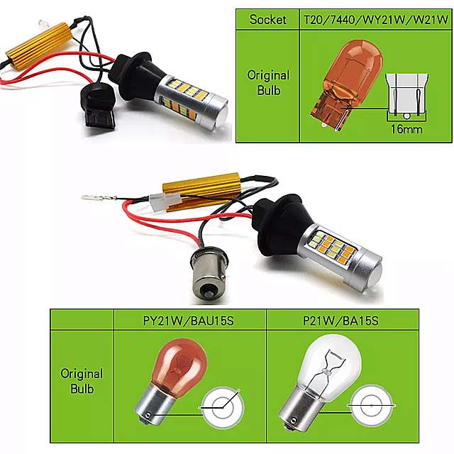 led 点滅 ライト デイタイムランニング ライト drl wy21w py21w bau15s p21w ba15s ホンダ シティ シビック フィット crv アコード 8 ジャズ 用 1セット