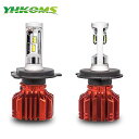 Yhkoms led 車 電球 led ライト h7 h4 h1 h3 9005 hb3 9006 hb4 h8 h9 h11 50w 8000lm csp 白色光6000k(2)