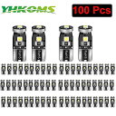 Yhkoms led canbus w5w 電球 車内 照明 白色信号 ランプ ドーム ナンバープレート 読書灯 12v 168 194 k 6000