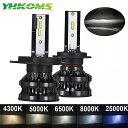 Yhkoms  wbhCg led d 110w 16000lm h4 h7 h11 h8 h9 9006 4300k 6500k 8000k 10000k