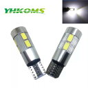 Yhkoms 6ピースt10 w5w led canbus 車 シグナル ランプ 194 168 led ウェッジ 電球 ランプ 読書 ライト 自動 マーカー ...