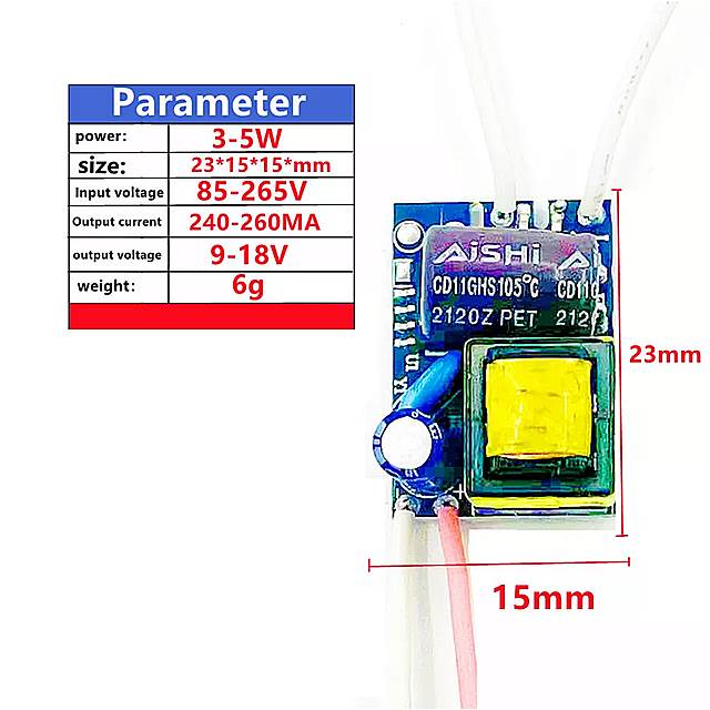 1?18w LED v ψ AC85V-265V dA_v^[240ma-260ma LED X|bg d p