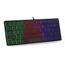 63HD USB有線 キー ボード ミニ 防水コンパクト64 キー true rgbバックライト付き(2)