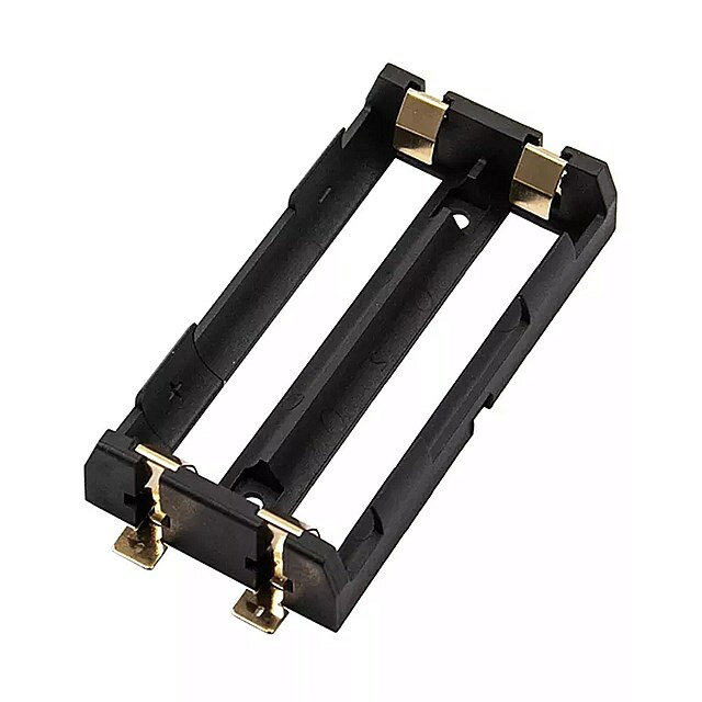 Abs 18650 バッテリー ホルダー 18650個の バッテリー ホルダー 高温耐性 黒の 収納 ケースのサムネイル
