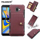 Fulaikate 描画布 サムスン ギャラクシー J4 J6 プラス マット カード ポケット 裏表紙 J6 J8 2018 電話 保護 ケース(2)