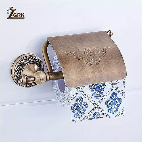 Zgrkすべて銅 浴室 シリーズ ヨーロッパ 現代 タオルリング トイレットペーパー ホルダー カップホルダー ローブ フック 浴室 の ハードウェア