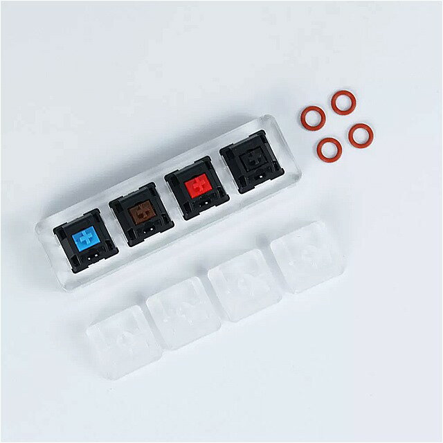 スイッチ テスター桜 Kailh gateron zealio スイッチ サンプラー メカニカル キーボード アクリル ベース 半 透明 キー キャップ テストツール