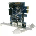 デュアル usb 3.0 ポート + esata + 9 ピン USB2.0 ハイブリッド pci express コントローラ カード