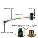高圧 空気 またはco2用の10インチ ホース 付き 充填 アダプター