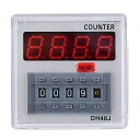 DH48J-A dinレール24v/220vデジタル カウンター タイマー タイム スイッチ リレー LED ディスプレイ 1-999900 11ピン カウンタ...