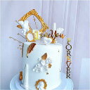 ケーキ デコレーション バースデー ケーキ トッパー 誕生日 パーティー 結婚式 キャンディーバー 父 母 3