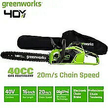 greenworks `F[\[ 40 12v uV X[^[20[g/bIWi16C`chainbarƃISsawchain K[f ̂ c[̂