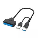1pc sata usb 3.0/2.0 ケーブルアダプタ まで6 5gbpsの7 + 15/22ピン2.5インチ外部ssd hdd ハードディスクドライブ のsata iii SATA3(2)