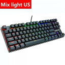 Zuoyaメカニカル キーボード led バックライト ブルー/赤/黒 スイッチ 有線 usb ゴースト ゲーミング キーボード ru/en pc プロ ゲーマ...