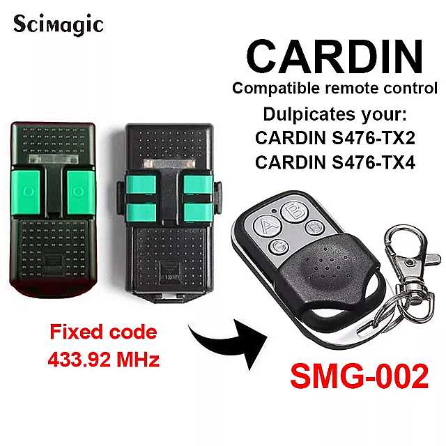 Cardin s449 qz2 qz4- 졼 ɥ ⥳   433mhz/SMG-002cardin S476-TX2S476-TX4