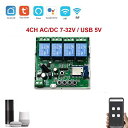 Tuya- wifi スイッチ モジュール 85-250V 220V 2 チャンネル rf433インチ/セルフ ロック /相互 ロック スイッチ Alexa で動作(2)