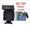 ガレージ ドア 照明 led ファン モーター 信号伝送用 の ユニバーサル rf リモコン dc 12v 24v 10a 1ch リレーレシーバー 433 mhz(2)