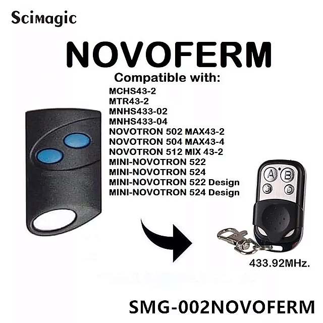 30  NOVOFERM K[W hA Q[g remoge  433.92 433mhz  NOVOFERM R}h K[W nhwh gX~b^[