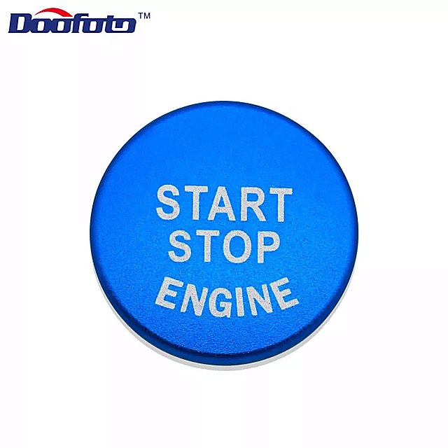 Doofoto-bmw 1 2 3 5シリーズx1 x3 x5x6の エンジン 始動 ボタンカバー カー ステッカー 新しい カーアクセサリー 2019