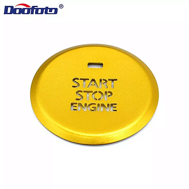 Doofoto- マツダ 3アクセラ2020用の 車 の スタートボタン インテリア アクセサリー 保護シェル