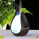 空気加湿器 アロマオイルディフューザー 超音波木目調 インテリジェントディスプレイ付きリモコン 家庭用(2)