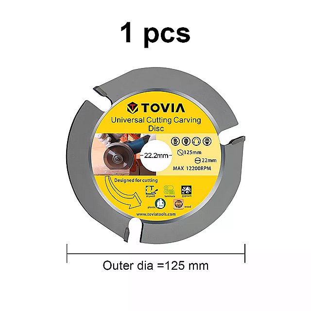 Tovia 125/180mm丸鋸刃マルチツールディスクカーバイドウッドカッティングマシン電気グラインダー電動..