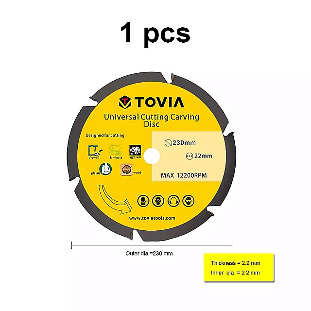 Tovia 125/180mm丸鋸刃マルチツールディスクカーバイドウッドカッティングマシン電気グラインダー電動..