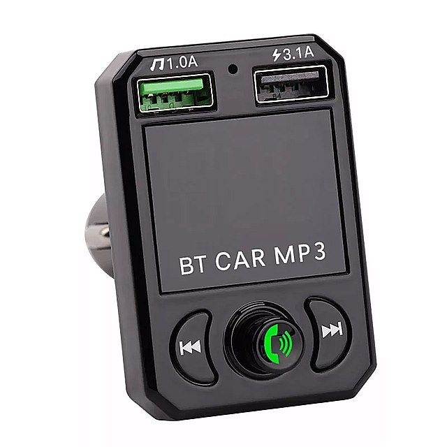 Fmトランスミッターbluetooth互換5.0ハンズフリー カー キット 通話fmモジュレーター デュアル usbmax 3.1a カー チャージャー高速 充電